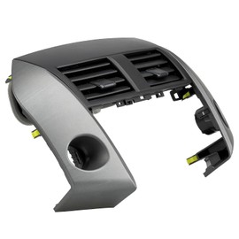Embellecedor de ventilación de aire central para salpicadero compatible con Toyota RAV4 2006-2012, panel de instrumentos, bisel de cubierta de ventilación de CA, reemplaza 55670-42060-B0, 55413-42070