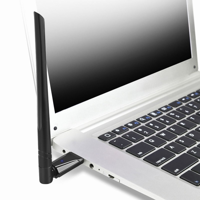 WiFi Dongle USB 3.0 1300M Dual Band High Gain Antenna