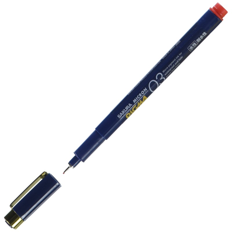 Sakura Pigment Ink Pen, Pigma Micron 03, Red (ESDK03#19)