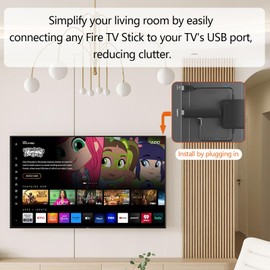 USB Power Cable for Fi re TV Stick 4K Max, Powers Streaming TV Sticks and Other Micro USB TV Sticks (Eliminates Messy Wiring and The Need for AC Adapter)