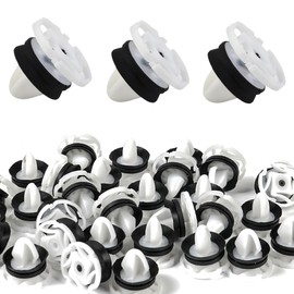 Pack of 40 Door Trim Car Trim Clips, Door Trim Padding Fixing Clips, 7703077476, Mounting Clips, Door Trim Universal Brackets Replacement, Plastic Clips