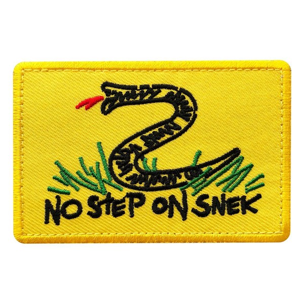 No Step on Snek Tactical Patch [3.0 X 2.0-Hook fastener