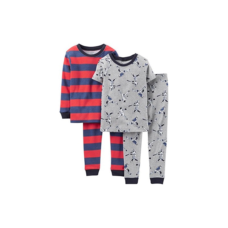 Carter's Baby Boys 4 Piece Baseball Pyjamas 6 Months