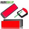 AGRISHOP 2x Rectangular Red Reflectors Stick On Reflectors for Gate