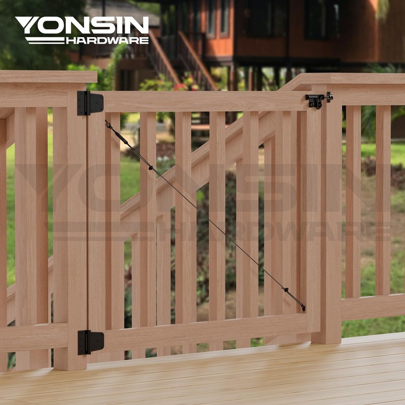 YONSIN Anti-Sag Gate Hardware Kit for Wooden Fence Gate, Anti-Sagging