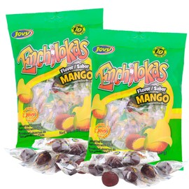 Spicy Mexican Gummy Candy, Individually Wrapped Tamarind Covered Mango Gummies, Fiesta Party Favor Treats, 5.29 Ounces, Pack of 2