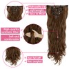 24 Inch Wavy Curly Full Head Clip in on Double