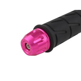 POSH 032177-32 Motorcycle Goods Handlebar End, Universal Revolver End (Outer Diameter 1.1 inches (29.5 mm), Handle Inner Diameter 0.5 - 0.7 inches (14 - 19 mm), Pink