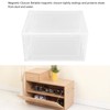 Shoe Storage Box Clear Acrylic with Magnet Front Door Stackable