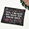 Sisadodo DND Dice Bag for Men Women Yes I Really