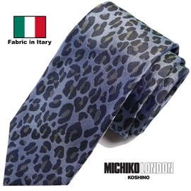 Michi Ki-011-C Mki-011-C Italian Fabric, Japanese Sewing, Fabric in Itary Necktie, Brand, Geometry, Animal Pattern, 100% Silk, Present, Gift, Unisex, Unisex, Available, gray