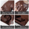 GSG Driving Gloves, Half Finger Leather, Fingerless Leather, Men's, Motorcycle