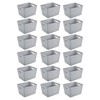 Sterilite 18 Pack Plastic Storage Bin Organization Containers, Tall Baskets,