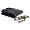 Men's Very Dark Gray Biker's Wallet with 20 Inch Long