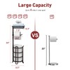 Toilet Paper Holder Stand Tissue Paper Roll Dispenser with Shelf