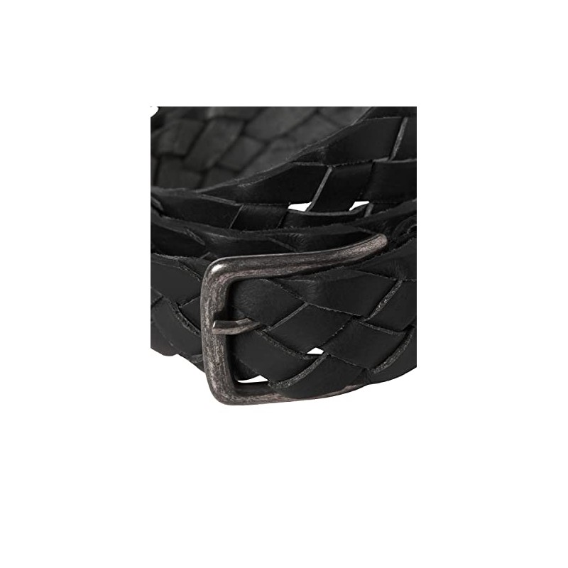 JACK & JONES Men's Jaccary Leather Belt, black