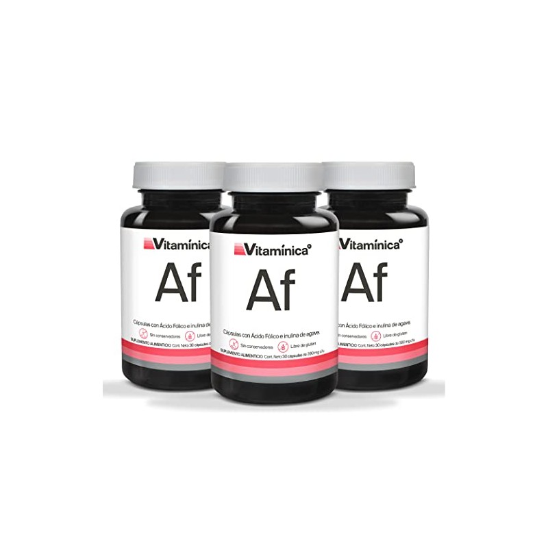 Vitamínica Ácido Fólico 400mcg Cápsulas Días Nutrición Diaria