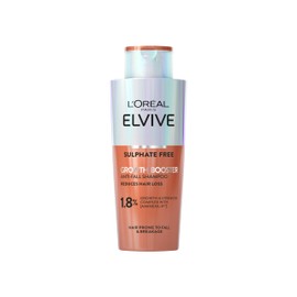 L'Oreal Paris Elvive Growth Booster Shampoo, Anti Hair Loss Shampoo, with Aminexil, Nianimacide and Ginger Extract, Reduces Hair Loss, 200ml