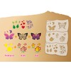 TyToo Mosaic Children's Make-Up Stencils, Reusable Face Paint Stencils for