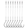 Uxwuy Fishing Circle Hooks Saltwater Catfish Hooks 50pcs Fishing Leader