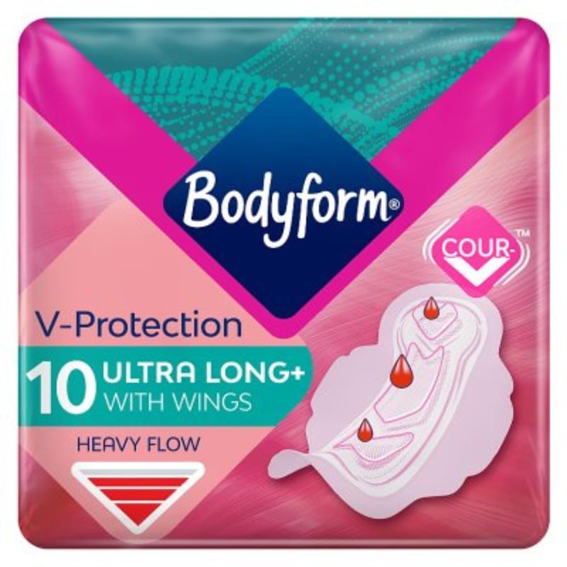 Bodyform Ultra Fit Super Winged Sanitary Towels 10 Pads -