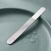 2 PCS Metal Nail File Set, Dual Sided Coarse and