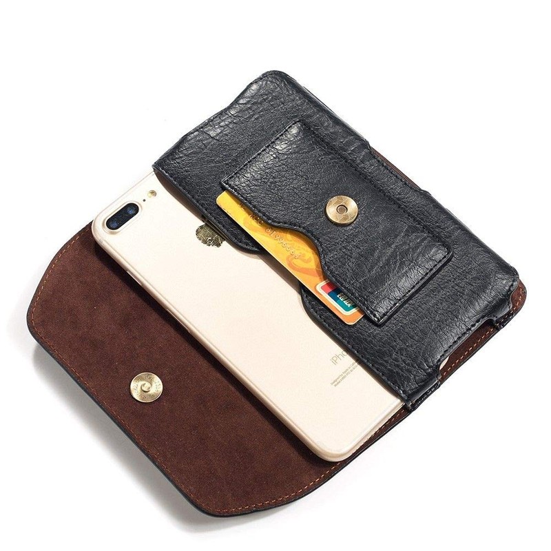 DFV mobile - Case Horizontal Leather Belt Clip with Earphone