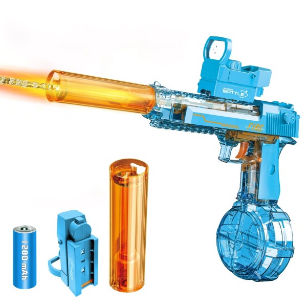 Talgic Best Electric Water Gun with Glowing Silencer Automatic Squirt