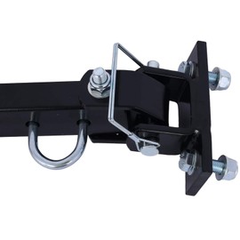 Universal Tow Bar for RV and Car Flat Towing, 5000 lbs Capacity, 2-Inch Coupler, Steel Construction, Black