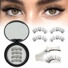 Higu clace Magnetic Eyelashes, Magnetic Eyelashes Without Eyeliner, Magnetic Eyelashes