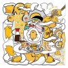 Sanrio 10pcs Lazy Egg Inspired Stickers | Water Resistant |