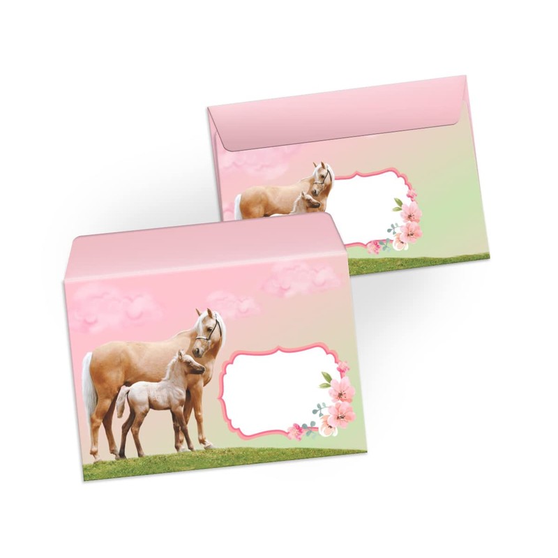 Writing Paper Set for Girls Horse with Foal Horses Letter