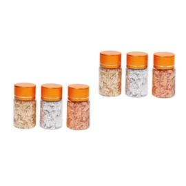 Baluue 2pcs 3 3 Bottles Iridescent Nail Foil Flakes Set Flakes for Resin Jewelry Foil Art Glitter Nail Painting Crafts