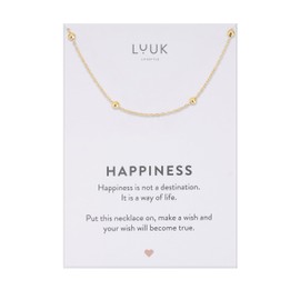 LUUK LIFESTYLE Necklace with Pendant, Chain Made of Waterproof Stainless Steel, Elegant Design & Everyday Chain for Women, Gift Idea, Jewellery, in Gold, Silver, Rose, Stainless Steel
