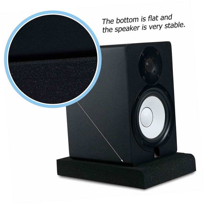 BESPORTBLE 2Pcs Small High Density Speaker Isolation Pads for Enhanced