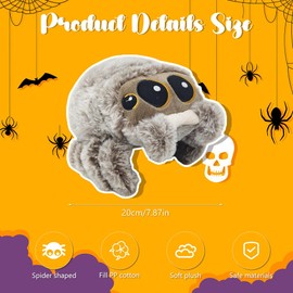 Cuddly Toy Baby Otter 36 cm, Sleeping Otter Plush Toy for Children, Cuddly Toys Kawaii Sea Otter Stuffed Toy for Cuddling & Playing, Cute Gift for Girls and Boys (Plush Spider with Big Eyes)