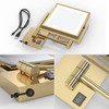 Ruacq Rechargeable Makeup Mirror Double Sided Vanity Mirror with Lights