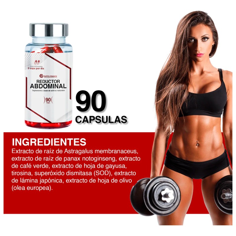 Suplemento Natural Reductor Abdominal Cápsulas Pepto France