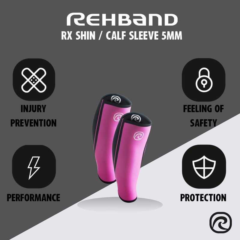 Rehband Neoprene Calf Support, Compression Bandage for Calf and Shin,