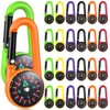 Sosoport 24Pcs Compass Carabiner Compass Keychains Bag Pendant for Outdoor