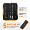 TOWOT Precision Tweezers, Pointed Tweezers for Electronics, Anti-static Stainless Steel