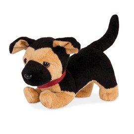 Our Generation – Puppenzubehör – Deutscher Schäferhund Kuscheltier – 15 cm Haustier Plüschhund – Accessoires für 46 cm Puppen – Spielzeug für Kinder ab 3 Jahren