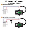 Jayron Mini LED Battery Indicator, DC 12/24V Lifepo4 Battery Fuel