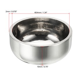 PATIKIL Pipe End Cap,1Pcs 304 Stainless Steel Tube End Cap Round Fitting Cap 38mm / 1 1/2inch OD Polished Pipe Cover Silver for Plumbing HVAC Industries Metal Tubing Water Gas Welding