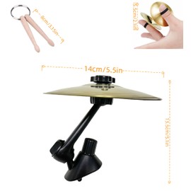 Car Drum Air Vent Car Cymbal Air Vent Mini Drum Crash Cymbal For Car Vent，Belly dance finger cymbal，Mini Drum Stick