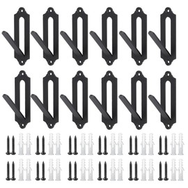 Qonutoci European Mount Skull Hanger - 12 Pack 4.1"x1.4" Deer Hanger, Heavy-Duty Rustproof Hooks for Deer, Antelope, Coyote & Small Game Taxidermy, Easy to Install, Indoor/Outdoor Use