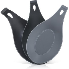 3 Piezas Reposabrazos Modernos De Silicona Para Cuchara, Soportes Para Utensilios De Cocina Para Estufa, Material De Calidad Sin BPA, Soporte De Utensilios Para Cucharones, Soporte Para Tapa De Olla