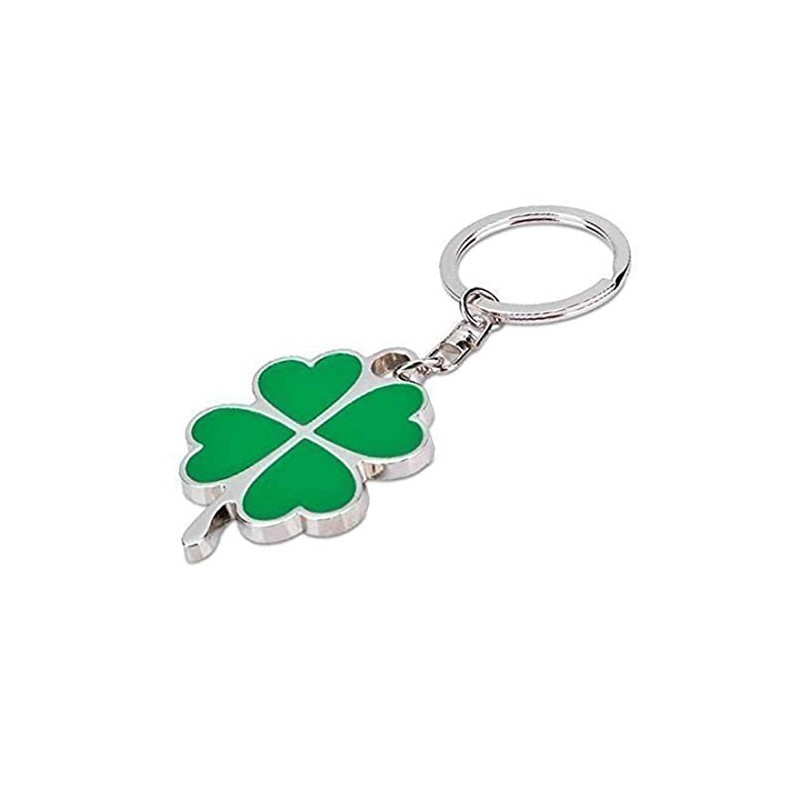 AUFODARA Zinc Alloy Key Chain Four Leaf Clover Key Ring
