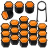 Biomar Labs 16pcs Wheel Nut Covers 4 pcs Locking Bolt