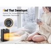 Space Heater, 1500W Electric Heaters Indoor Portable with Thermostat, PTC